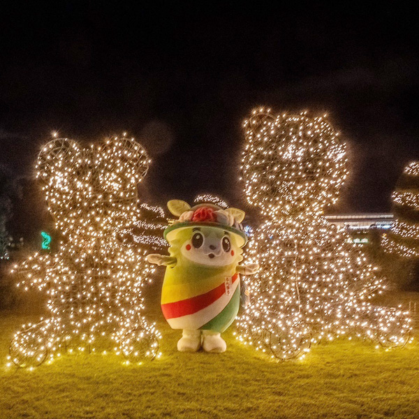 『フラワーイルミネーション』キラキラのオブジェ