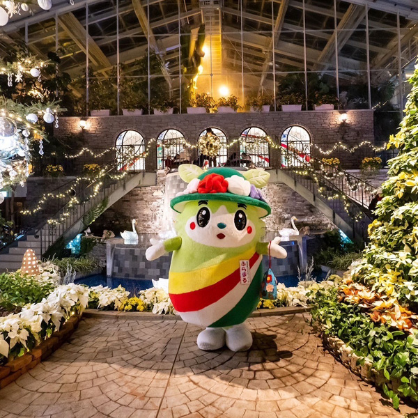 『フラワーイルミネーション』クリスタルパレスにて