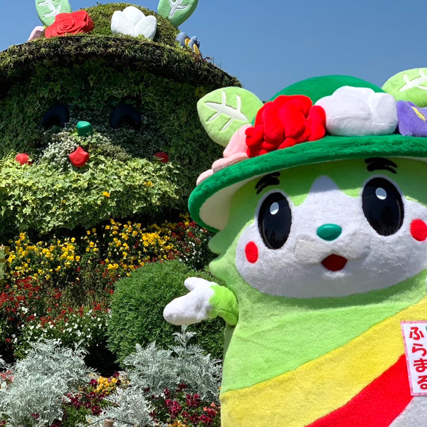 ふらまるローズガーデンにて。ふらまる×ふらまる